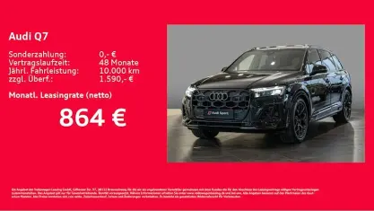 Neu Audi Q7 S-Line 394 PS (289 kW) 2026 Schwarz SUV