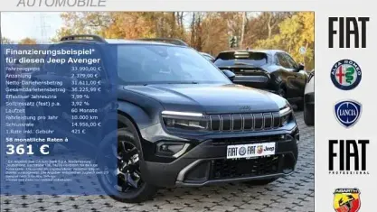 Nouvelle Jeep Avenger Overland 145 ch (106 kW) 2025 Noir SUV