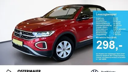 Rot Gebraucht 2025 VW T-Roc Cabriolet Goal Cabrio | 29.030 € (Superpreis)