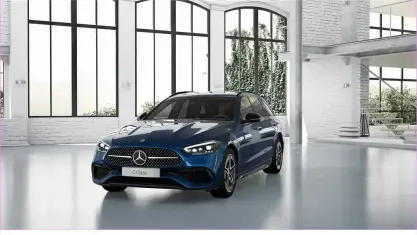 Gebraucht Mercedes C300e AMG 204 PS (150 kW) 2023 Blau