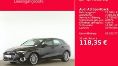 Schwarz Gebraucht 2022 Audi A3 Sportback Advanced Limousine | 23.998 € (Guter Preis)