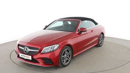 Gebraucht Mercedes C180 AMG line 156 PS (114 kW) 2018 Rot Cabrio