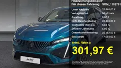 Met. obsession blau (metallic) Gebraucht 2024 Peugeot 408 GT GTi Limousine | 28.440 € (Fairer Preis)