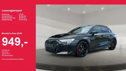 Neu Audi RS3 Design 400 PS (294 kW) 2025 Schwarz (mythosschwarz) Limousine