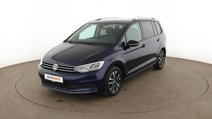Gebraucht VW Touran IQ Drive 150 PS (110 kW) 2019 Blau Van / Kleinbus