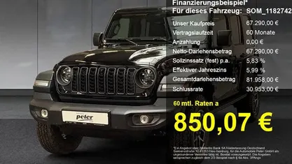 Schwarz Neu 2025 Jeep Wrangler Rubicon SUV | 67.290 € (Fairer Preis)