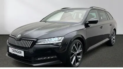 Brugt Skoda Superb SportLine 218 HK (160 kW) 2022 Sort Stationcar