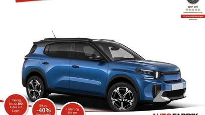 Neu Citroën C3 Aircross 2026 Brightblau metallic mit schwarzem dach SUV