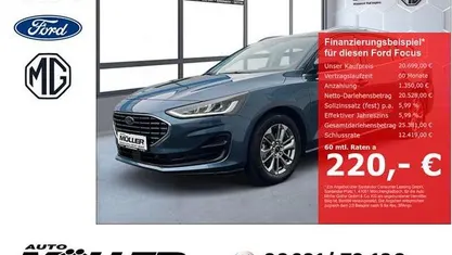 Blau Gebraucht 2023 Ford Focus Titanium Limousine | 20.699 € (Fairer Preis)