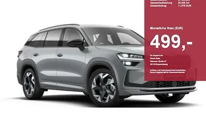 Neu Skoda Kodiaq SportLine 204 PS (150 kW) 2026 Brillantsilber metallic SUV