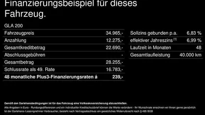 Gebraucht Mercedes GLA200 Advanced 163 PS (119 kW) 2024 Unilack nachtschwarz SUV