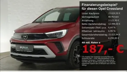 Gebraucht Opel Crossland Elegance 110 PS (80 kW) 2023 Kardio rot SUV