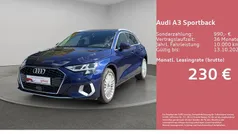 Blau Gebraucht 2024 Audi A3 Sportback Advanced Limousine | 29.990 € (Superpreis)
