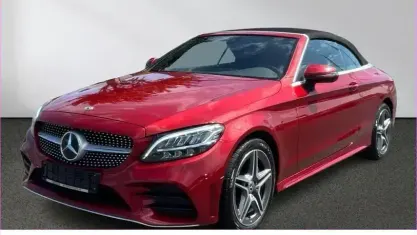 Gebraucht Mercedes C180 AMG line 156 PS (114 kW) 2018 Rot Cabrio