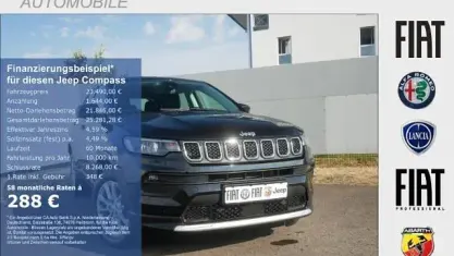 Gebraucht Jeep Compass Altitude 131 PS (96 kW) 2024 Schwarz SUV