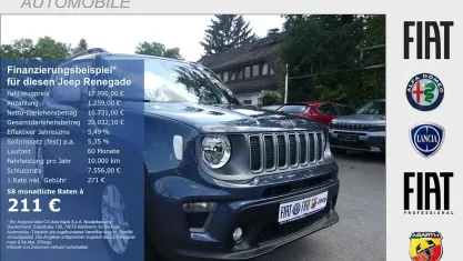 Gebraucht Jeep Renegade Limited 120 PS (88 kW) 2022 Blau SUV