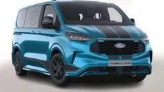 Digital aqua blue metallic Neu 2025 Ford Tourneo Custom Sport Van / Kleinbus | 57.600 € (Fairer Preis)