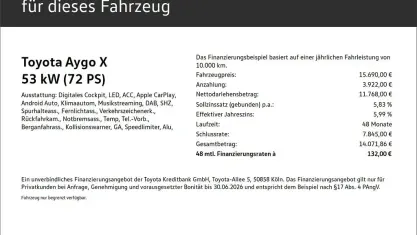Gebraucht Toyota Aygo X 72 PS (52 kW) 2025 Celestite grey metallic SUV