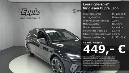 Gebraucht Cupra Leon VZ 272 PS (200 kW) 2025 Schwarz Kombi