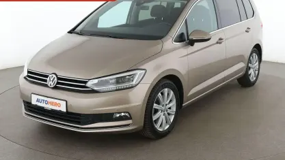 Gebraucht VW Touran Highline 150 PS (110 kW) 2019 Beige Van / Kleinbus
