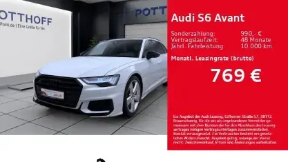 Gebraucht Audi S6 Ambiente 344 PS (253 kW) 2023 Gletscherweiß metallic Kombi