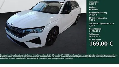 Usata Skoda Octavia RS 265 CV (194 kW) 2025 Bianco Station wagon