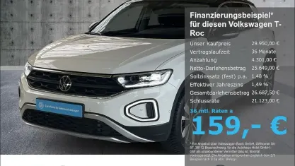 Używany VW T-Roc Goal 150 KM (110 kW) 2025 Biały SUV
