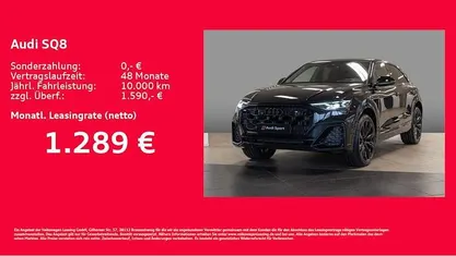 Schwarz Neu 2025 Audi SQ8 Ambiente SUV | 128.684 € (Fairer Preis)