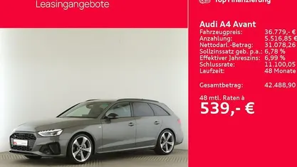 Grau Gebraucht 2023 Audi A4 S-Line Kombi | 36.779 € (Fairer Preis)