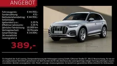 Florettsilber metallic Gebraucht 2024 Audi Q5 Ambiente SUV | 44.950 € (Guter Preis)