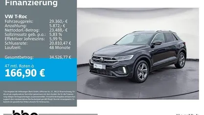 Gebraucht VW T-Roc R-line 150 PS (110 kW) 2025 Schwarz SUV