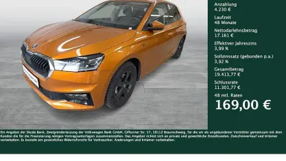 Gebraucht Skoda Fabia Tour 116 PS (85 kW) 2025 Phoenixorange metallic Kleinwagen