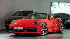 Rot Gebraucht 2021 Porsche 911 Turbo Cabriolet Cabrio | 179.980 € (Superpreis)
