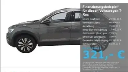 Gebraucht VW T-Roc Goal 116 PS (85 kW) 2025 Grau SUV