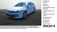 Blau (crystal ice blue metallic) Neu 2025 VW Golf VIII Kombi | 30.650 € (Fairer Preis)