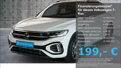 Gebraucht VW T-Roc Cabriolet R-line 150 PS (110 kW) 2025 Weiß SUV