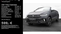Deep black matt Neu 2025 VW T-Roc Cabriolet R-line Cabrio | 42.290 € (Guter Preis)