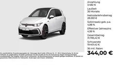 Pure white Gebraucht 2022 VW Golf VIII GTI Limousine | 31.745 € (Fairer Preis)