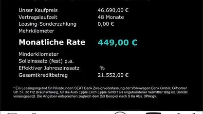 Neu Cupra Ateca VZ 300 PS (220 kW) 2026 Schwarz SUV