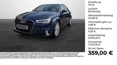 Kosmosblau metallic Gebraucht 2019 Audi A3 Sportback Sport Limousine | 16.190 € (Superpreis)