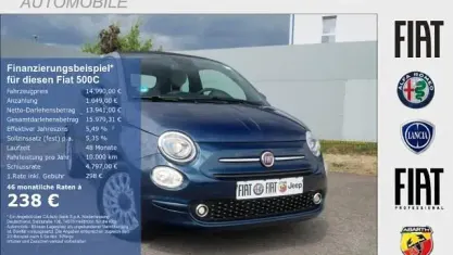 Gebraucht Fiat 500C Dolcevita 69 PS (50 kW) 2022 Blau Cabrio