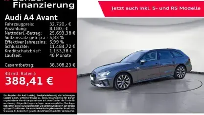Gebraucht Audi A4 S-Line 204 PS (150 kW) 2023 Grau Kombi