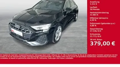 Usado Audi A3 S-Line 150 HP (110 kW) 2025 Preto Sedan