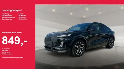 Nouă Audi Q6 Sportback e-tron S-Line 225 kW (306 CP) 2025 Negru SUV