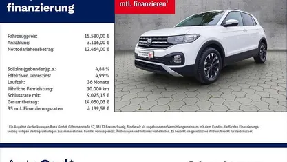 Weiß Gebraucht 2021 VW T-Cross S SUV | 15.580 € (Guter Preis)