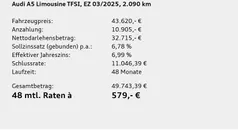 Gletscherweiß metallic Gebraucht 2025 Audi A5 Sport Coupé | 43.620 € (Superpreis)