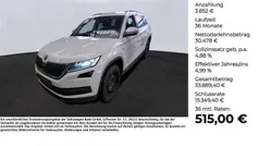 Moonweiss metallic Gebraucht 2021 Skoda Kodiaq Clever SUV | 34.330 € (Fairer Preis)