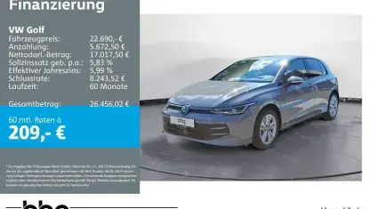 Gebraucht VW Golf VIII Life 116 PS (85 kW) 2025 Grau Limousine