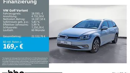 Occasion VW Golf VII Comfortline 150 ch (110 kW) 2018 Argent Break