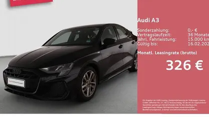 Schwarz Gebraucht 2025 Audi A3 S-Line Limousine | 32.490 € (Fairer Preis)